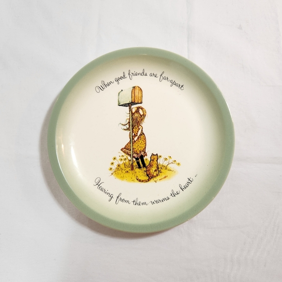Vintage Holly Hobbie Friendship Decorative Plate 10.5" - Picture 1 of 5